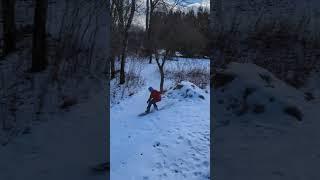 Snowboard wipeout