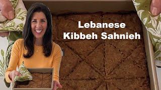 Baked Kibbeh is just as delicious as Raw Kibbeh!