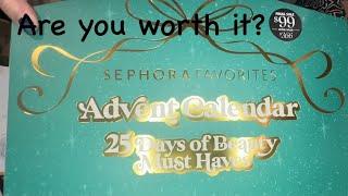 Are you worth it? Sephora favorites advent calendar, 25 days of beauty must haves