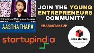 JOIN KAROSTARTUP | YOUNG ENTREPRENEURS COMMUNITY |STARTUP INDIA | STARTUP FUNDING | IDEA PITCHING