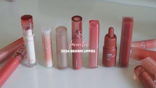 UPDATED FAVORITE BROWN LIP TINTS 2024 | Lululand