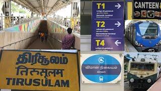 Tirusulam Station to Chennai Airport Metro Walkthrough ! Chennai Airport Connectivity