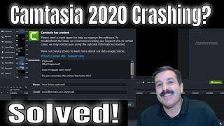 Solved! Eliminating my Camtasia 2020 Crashing Error | library fixed 