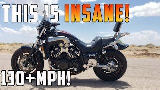 Here's Why The V-Max Is INSANE!     Yamaha Ride, Review, Speed Run, Burnout...