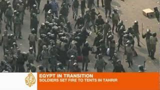 Soldiers clear Egypt's Tahrir Square