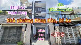 Bán Nhà Dĩ An (733) Nhà Tại Đông Hòa Sân Ô Tô, Gần Trần Hưng Đạo, Hoàng Hải BĐS