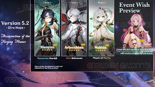 UPDATE!! VERSION 5.2 BANNERS CONFIRMED?! (Nahida, Arlecchino) - Genshin Impact