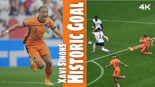 Xavi Simons Goal vs England, | no watermark,4K #mo_3 #euro2024