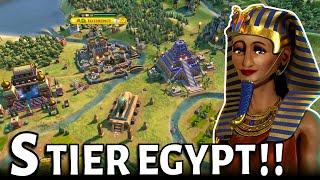 Civ 6 | I Made A PERFECT Floodplain Empire!!! (#2 Deity Egypt Civilization VI)