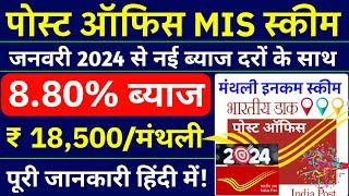 Post Office Monthly Income Scheme | MIS Post Office Scheme 2024 | Post Office Mis Interest Rate 2024