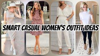 Top Smart Casual Outfit Ideas for Women||monica fashion google