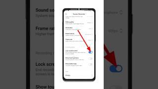 How to off screen recorder lock screen to end | screen recording hidden features #shorts