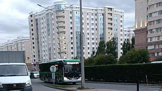 Керей Жәнібек көшесі аялдама. Hunday center,  Остановка, ул. Керей и Жанибек хандар обзор Астана