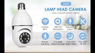 Bulb cctv camera for any Holder | Bulb cctv camera review | Best indoor wifi cctv camera in India