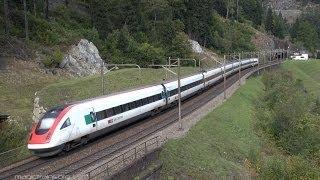 Zug um Zug - Auf der Gotthardbahn 2013, unterwegs in Wassen-Zug, trainfart, train