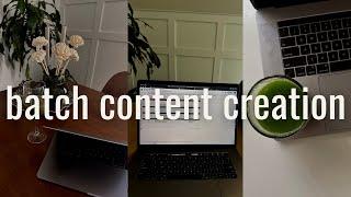 How I create an entire month of online business content in a day