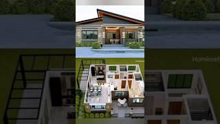 small 3d house floor plan  #houseplan #homedesign #3dplan #housedesign