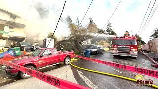 Raging 3-alarm fire burns Three Tree Point home on 3/7/25