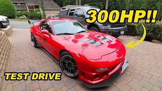 I TOOK 300HP RX-7 FOR A RIDE!! (JDM CAR MEET)