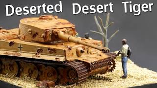 Tiger 1 Tank Abandoned in the Desert! Airfix Tiger 1 Scale Model Kit Diorama - Build & Review