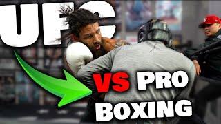 UFC Fighter VS Pro Boxer INTENSE Sparring!