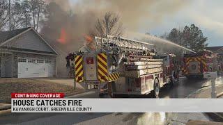 Fire damages Greenville Co. house