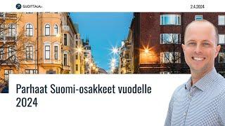 Parhaat Suomi-osakkeet vuodelle 2024