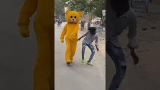  Teddy Bear Funny Pranks ~~ Teddy Bear Prank On Cute Boy  Teddy Moj #Teddymoj #Short#Shorts