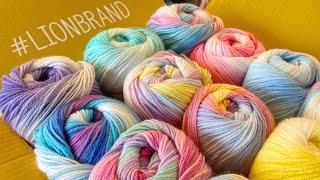 Your New Favorite Yarn! Lion Brand Ice Cream Unboxing! 12 Beautiful Colors #lionbrandyarn