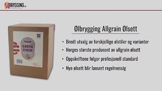 Ølbrygging Allgrain Ølsett