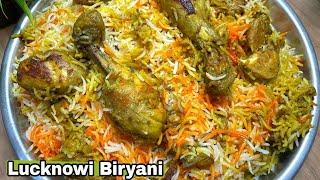 Authentic Lucknowi Biryani Bawarchi Style 1kg Chicken Dum Biryani recipe ️ Must try