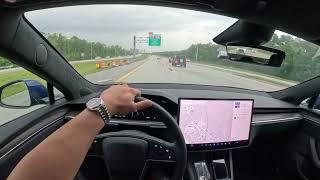 2024 TESLA MODEL S LONG RANGE POV DRIVE TO WORK (ASMR)