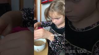 Mila making her daily coffee! #coffee #kids #funny