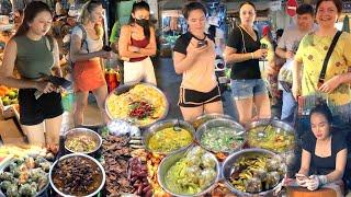 Local Market in Phnom Penh: Cambodia's Street Food - Fried Food, Grilled Meat, Jackfruit, & More