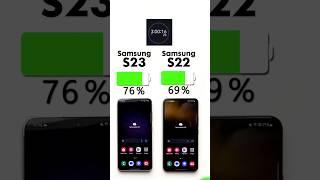 Samsung Galaxy S23 vs. S22 Battery TestFull video on my channel 