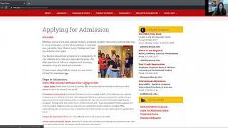 Admission Application Process