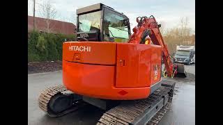 Auksjonen.no: 455467: Hitachi ZX-85US mva fri 8 tonn gravemaskin Beltegraver med rototilt og skuffer