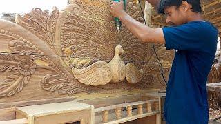 Wood Carving  how To Make Peacock | Wood Working | Design Ajmat Work