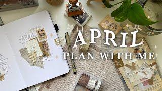 april bullet journal plan with me | vintage inspired | 2021