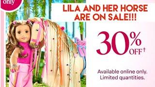 AG American Girl News : Lila & Her Horse Hollyhock Are On Sale! GOTY Girl of the Year 2024