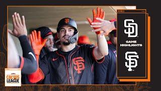 San Francisco Giants Score 7 Straight Runs in Comeback Win | Spring Training Highlights