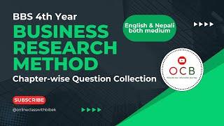 Business Research Method | Chapter-wise Question Collection @OnlineClassWithBibek