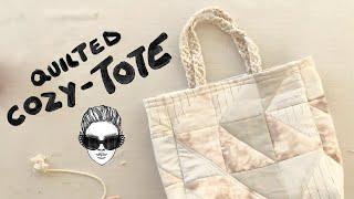 QUILTED TOTE BAG - easy sewing tutorial - tobias konrath