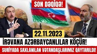 Xəbərlərdə Bu Gün 22.11.2023 En Son Xeberler