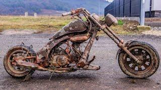 Restoration Old Motorcycle CHOPPER - Restore Abandoned Mini Harley - part 1