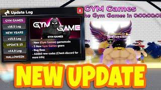 GYM LEAGUE UPDATE (GYM GAMES) IS HERE! NEW CODES/GAMEMODE/TUG OF WAR! Roblox