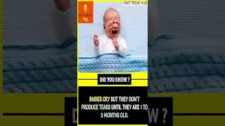 Fascinating Facts Babies Cry Without Tears #facts #shorts #informativefacts #interestingfacts