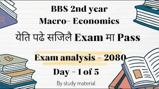 BBS 2nd year Macro- Economics  2080 Exam analysis - Free online bachelor degree class series