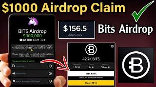 Bits airdrop claim and withdraw | Bits airdrop listing date | Bits airdrop telegram #bitsairdrop