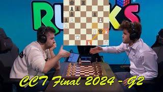 ITALIAN GAME!! Ian Nepomniachtchi vs Magnus Carlsen || CCT Final 2024 - G2